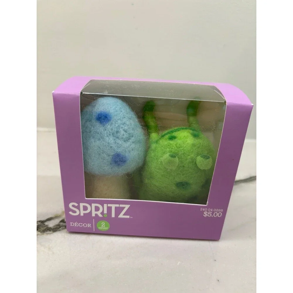 Spring Easter Target Spritz Felt Duos: bunny + Egg, mushroom + frog
